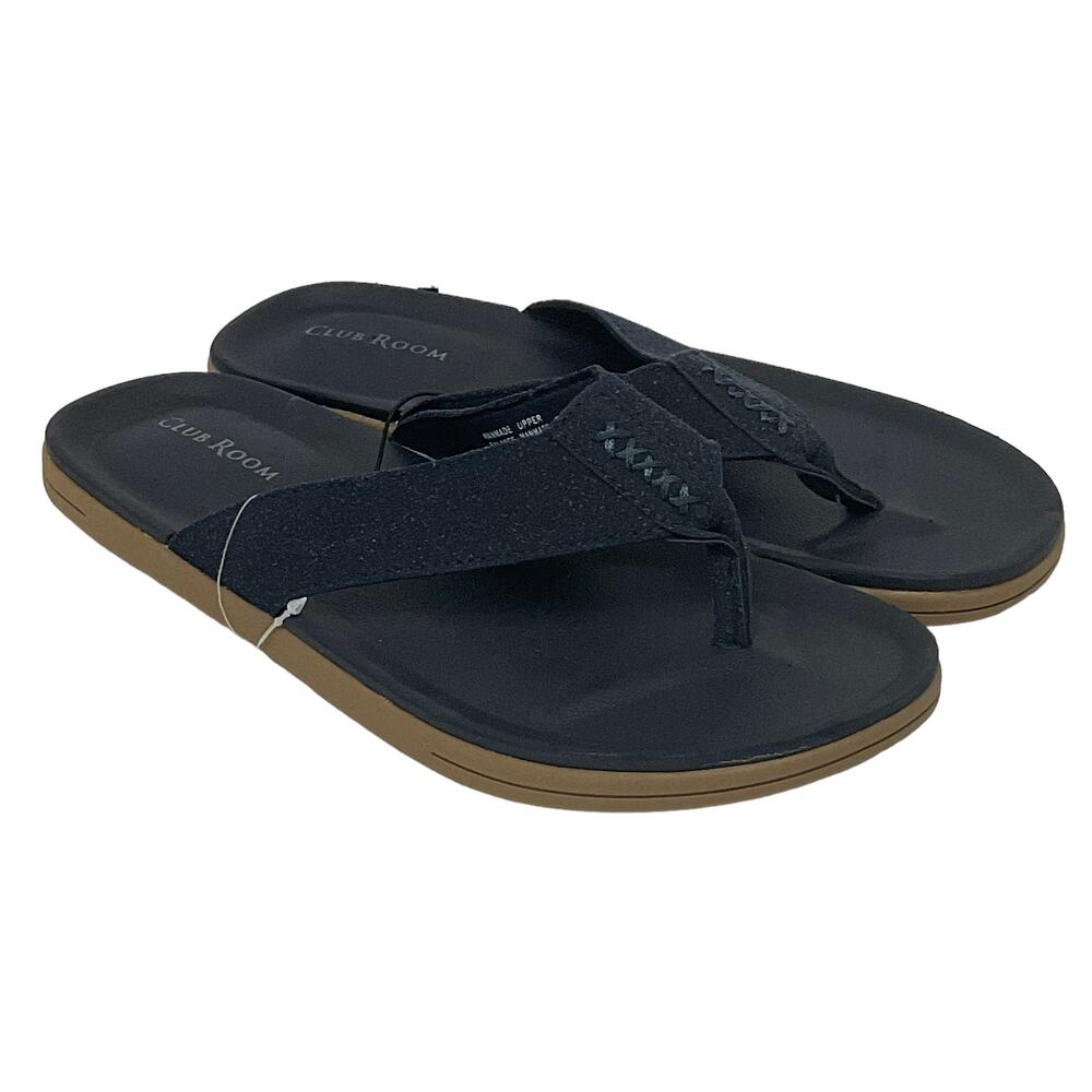 Club Room Men’s Riley Strap Flip Flop Sandals Size 9